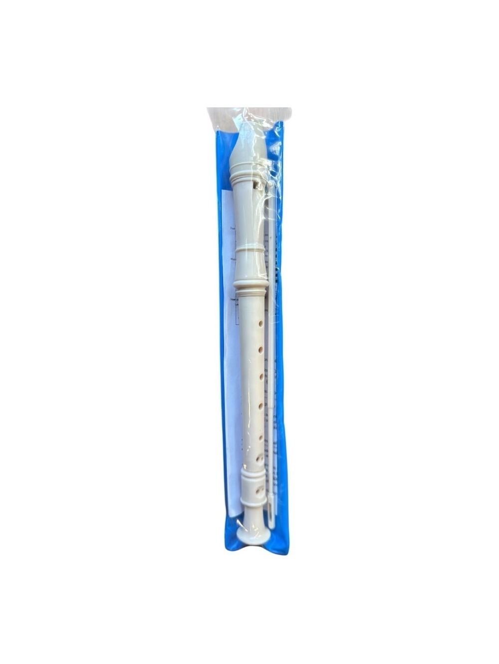 Cream Plastic Recorder Cream Size OneSize